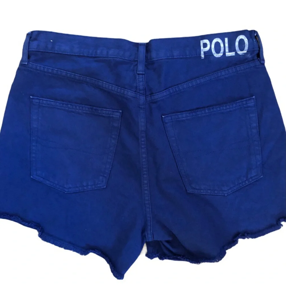 RALPH LAUREN POLO‎ BLUE CUT OFF SHORTS 30